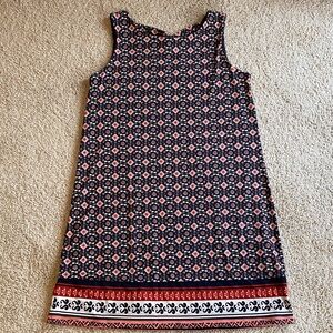 Floral Patterned Sleeveless Mini Dress